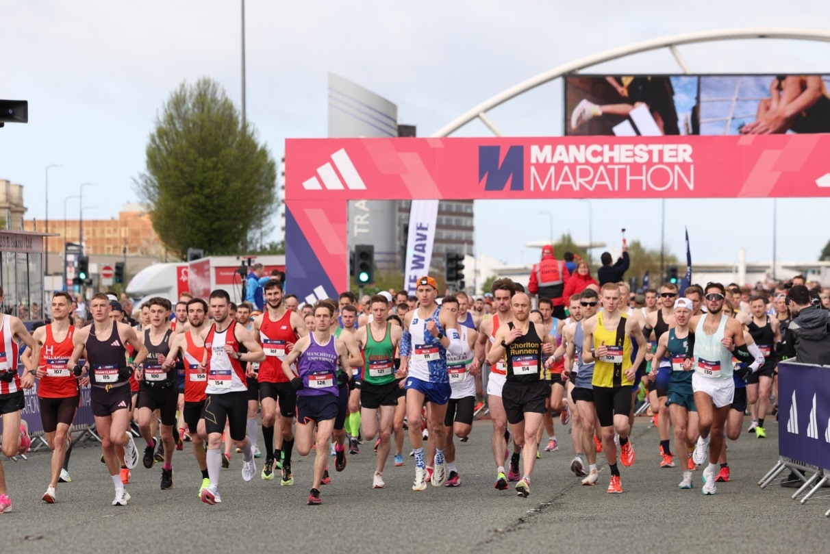 Runners at the Manchester Marathom 2024