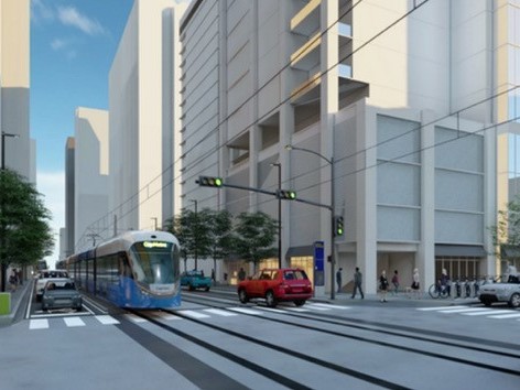 Planned light rail in Austin city centre. (Austin Transit Partnership