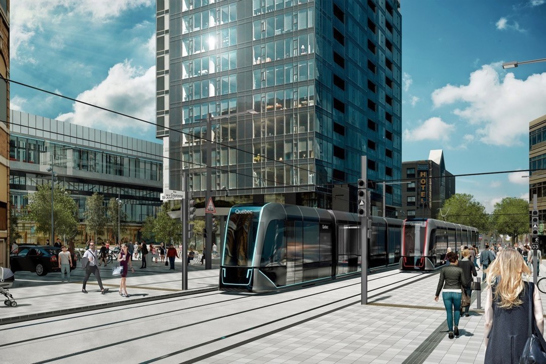 The tramway future for Couonne in Quebec City (Ville de Quebec)