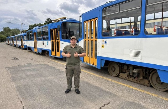 The mayor of the Ukrainian city of Konotop welcomes trams to be sent from Ostrava. (City of Konotop)