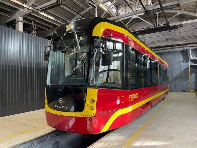 The first DLRR tram for Daugavpils. (C. Grambergs