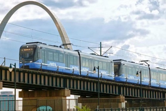 Graphic of the new Siemens LRVs in St Louis. (Bi-State Development Agency)