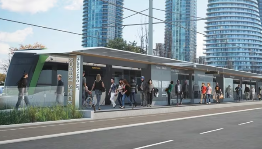 The Ford government is planning to extend the Hazel McCallion LRT in downtown Brampton and with a loop in Mississauga. (Metrolinx)